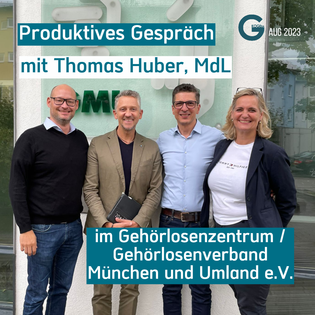 Produktives Gespräch mit Thomas Huber, MdL
