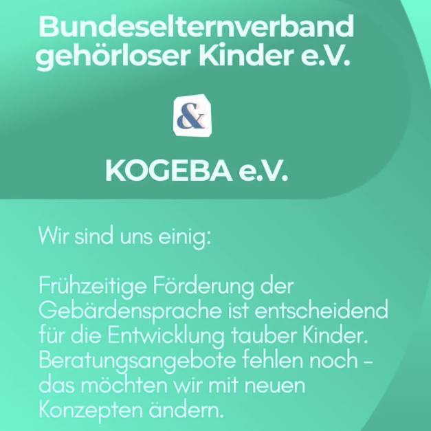 Sehr schöner und warmherziger Austausch mit dem  Bundeselternverband gehörloser Kinder e.V. und Kompetenzentrum Gebärdensprache e.V. (KOGEBA)